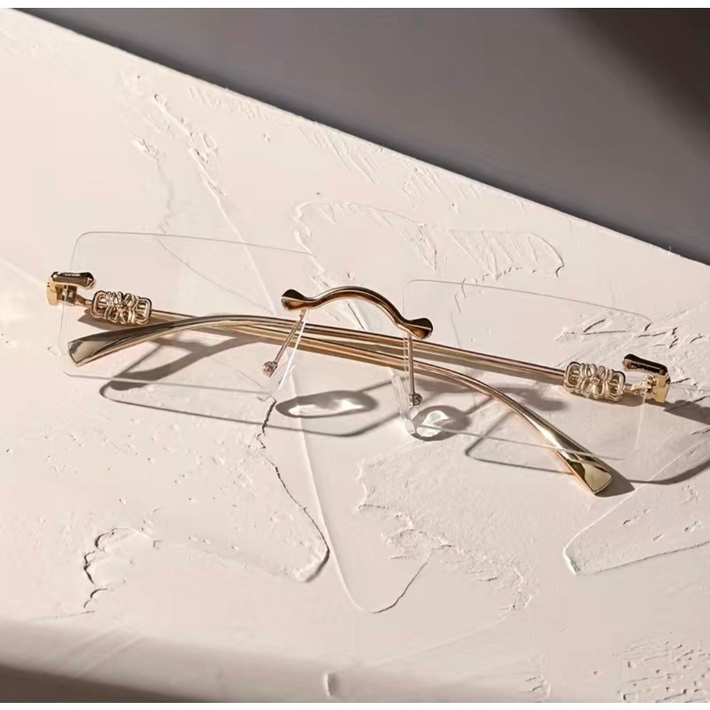 Men's Metal Rimless Versatile Glasses - Picture 5 of 7